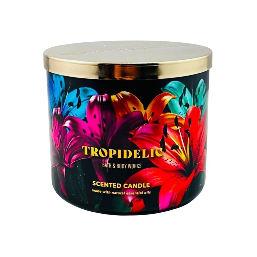 Bath and Body Works Tropidelic Scented 3-Wick Candle (14.5 oz / 411 g)
